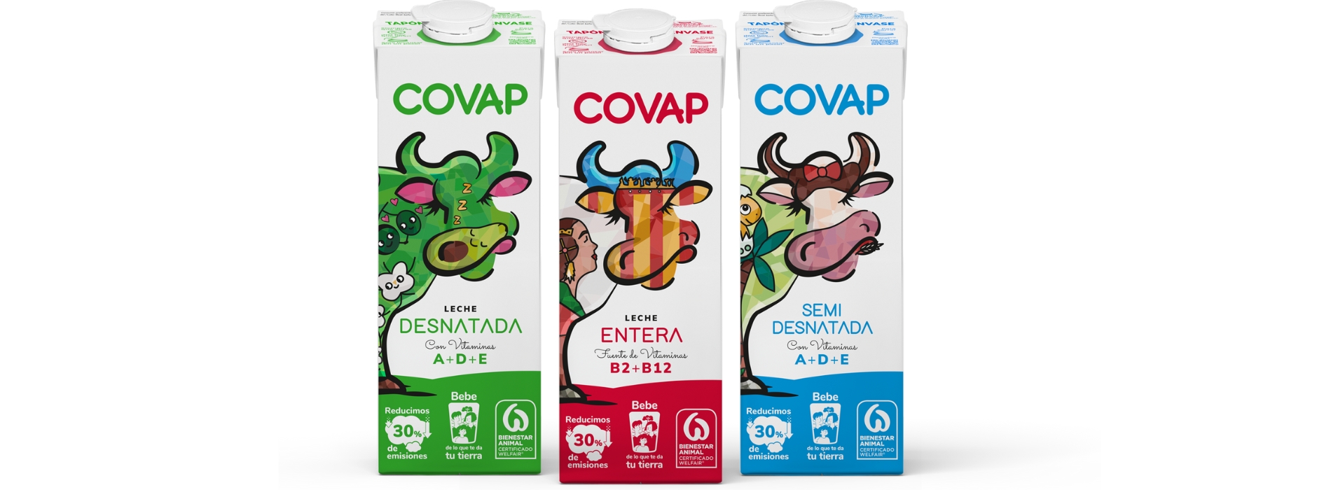 Un collage elaborado por escolares de Rute que rinde homenaje a Valencia, ganador de Diseña con COVAP, tu creatividad es la Leche