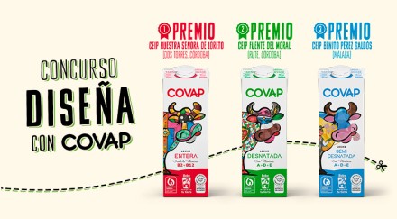 La 11ª edición de Diseña con COVAP bate récord de participación con 182 colegios y convierte el arte escolar en  envases de leche