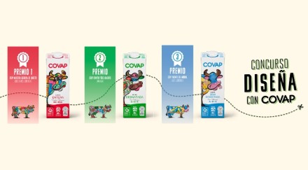 La 11ª edición de Diseña con COVAP bate récord de participación con 182 colegios y convierte el arte escolar en  envases de leche