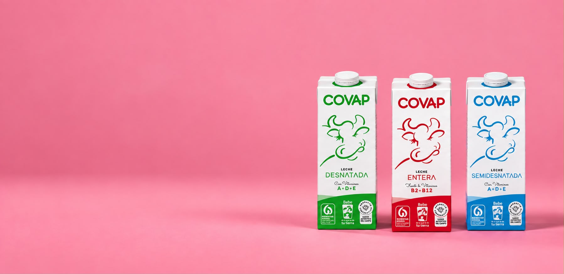 Botellas de leche COVAP